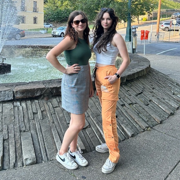 Orange Cargo Pants - Picture 7 of 7